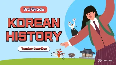 Blue Traditional History Class YouTube Thumbnail