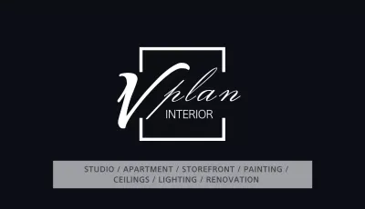 Black Minimal Interior Business Card