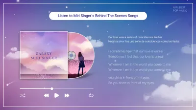 Purple Dreamy Music Promotion YouTube Thumbnail