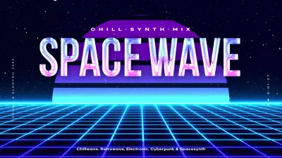 Purple Cyber Music Playlist YouTube Thumbnail