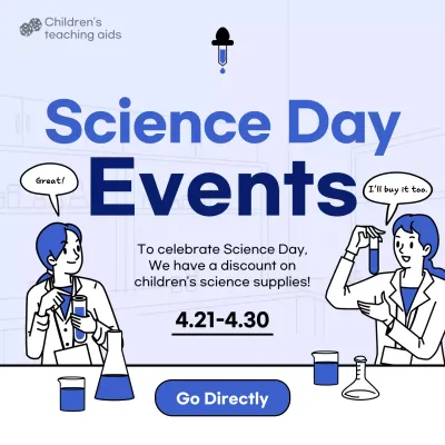 Blue Modern Science Promotion Social Media Post