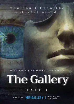Grey Modern Art Exhibition Poster