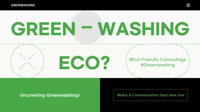 Green Minimal Greenwashing Guide Presentation
