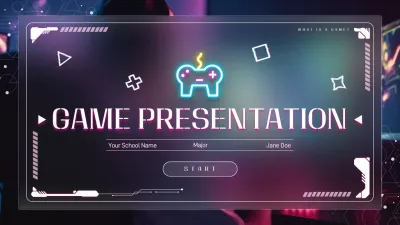 Neon Cyber Game Presentation