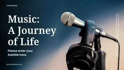 Black and Blue Modern Music History Presentation