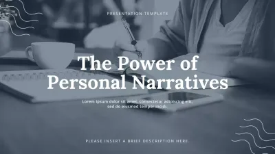 Grey Modern Personal Storytelling Lecture Presentation