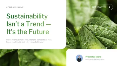 Green Modern Gradient Sustainability Presentation