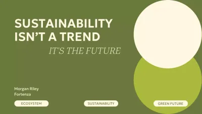 Green Modern Sustainability Announcement Presentation