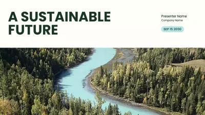 Green Modern Sustainability Presentation