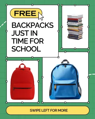 Green Modern School Promotion Instagram Post