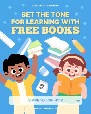 Free Books Back to School Giveaway Instagram Post