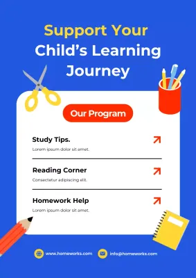 Blue Modern Education Promotion
