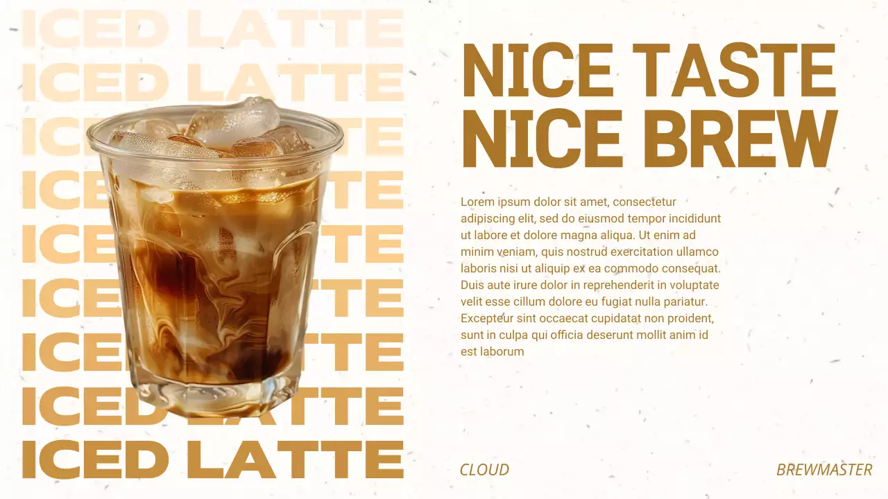 Brown modern coffee advertisement