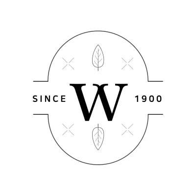 Black Minimalist Design Logo