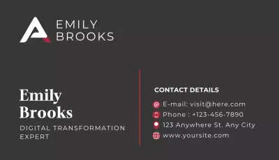 Black Professional Business Card