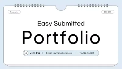 White Minimal Portfolio Presentation