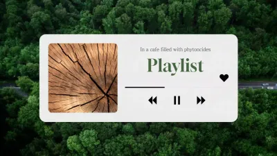 Green Rustic Music Playlist YouTube Thumbnail