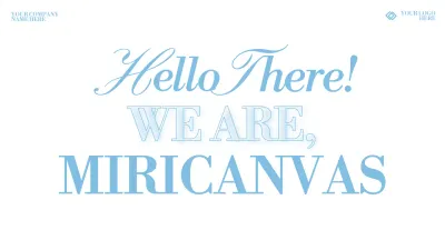 Simple, clean business branding with white and light blue motion effects