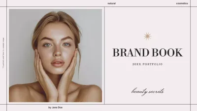 Beige Elegant Cosmetics Portfolio Presentation