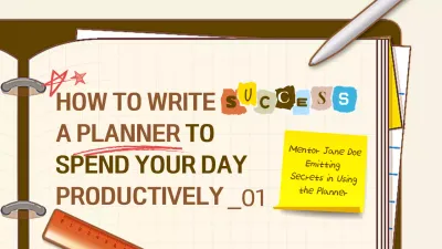Beige Simple Productivity Guide YouTube Thumbnail