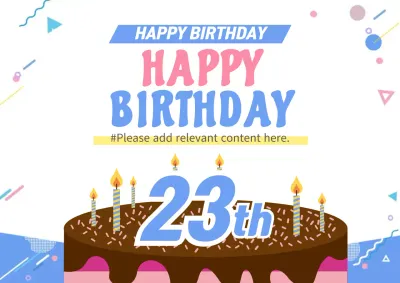 23rd birthday