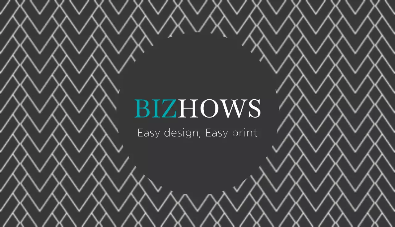 Grey Geometric Business Card