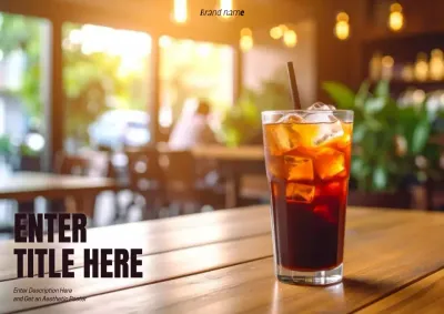 brown rustic coffee advertisement